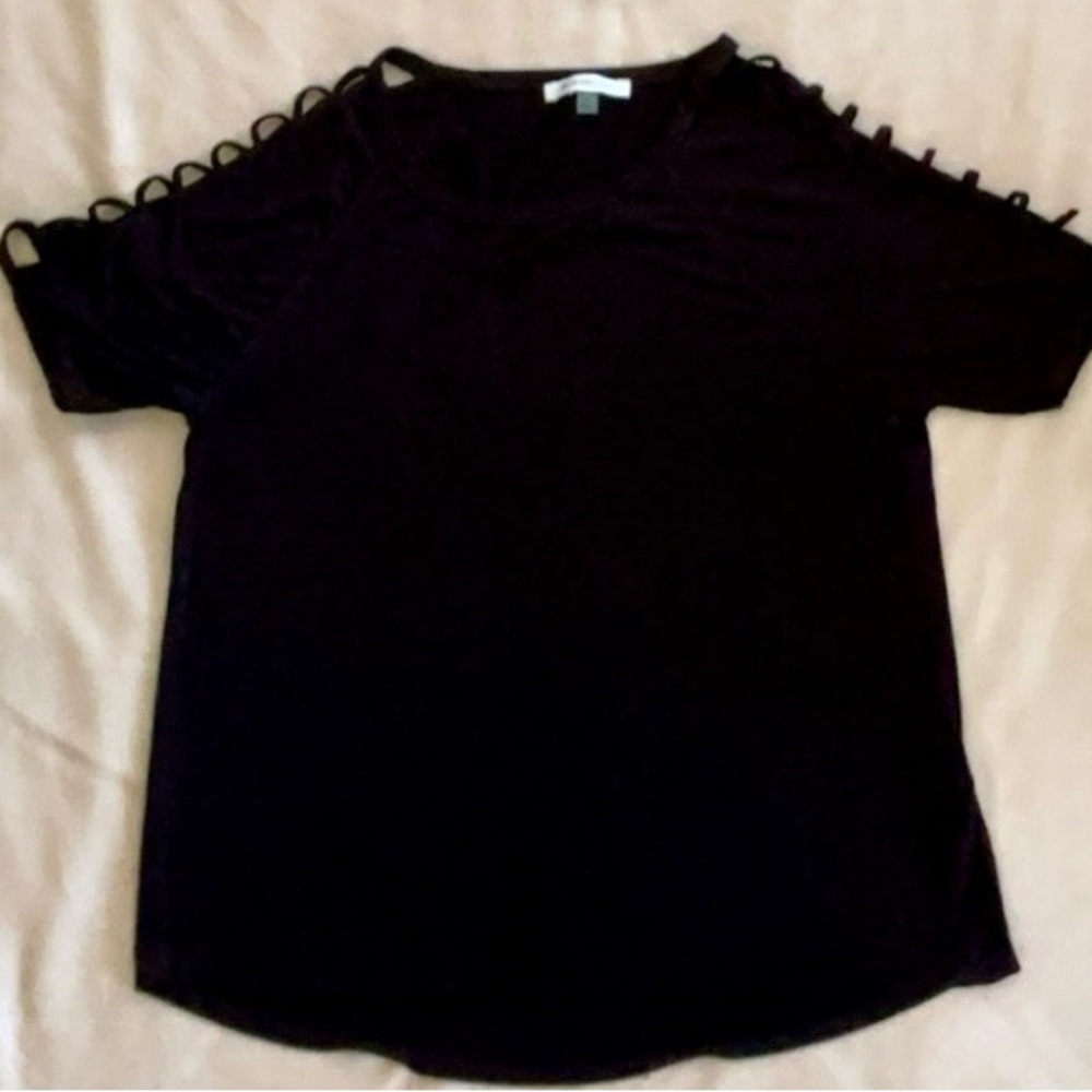 Women's AUGUST SILK Shirt With Cutout Sleeves